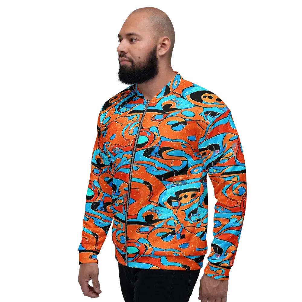 Tangerine Flux on Bomber Jacket — Left