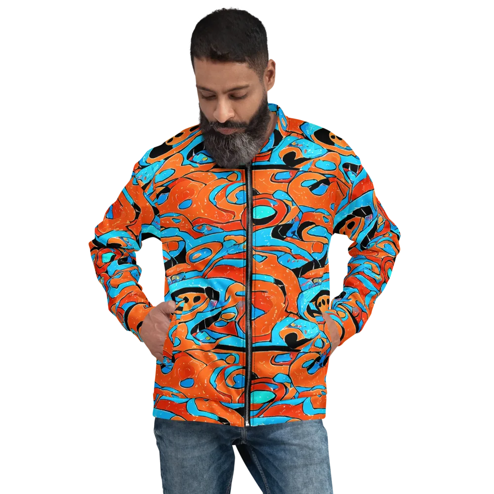Tangerine Flux on Bomber Jacket — Front