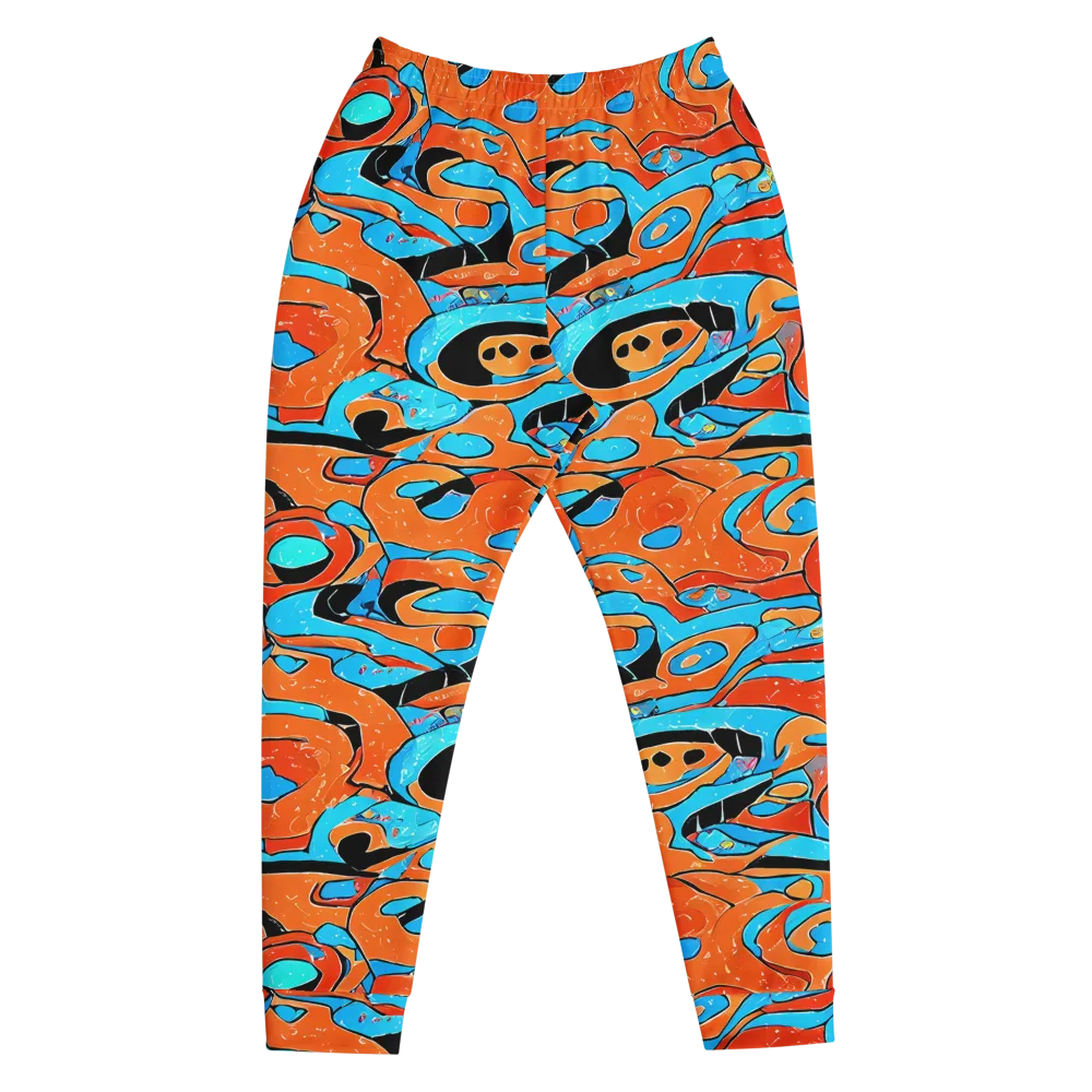 Tangerine Flux on Men's Joggers — Front