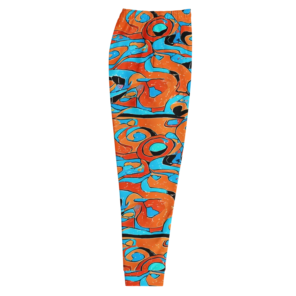 Tangerine Flux on Men's Joggers — Right