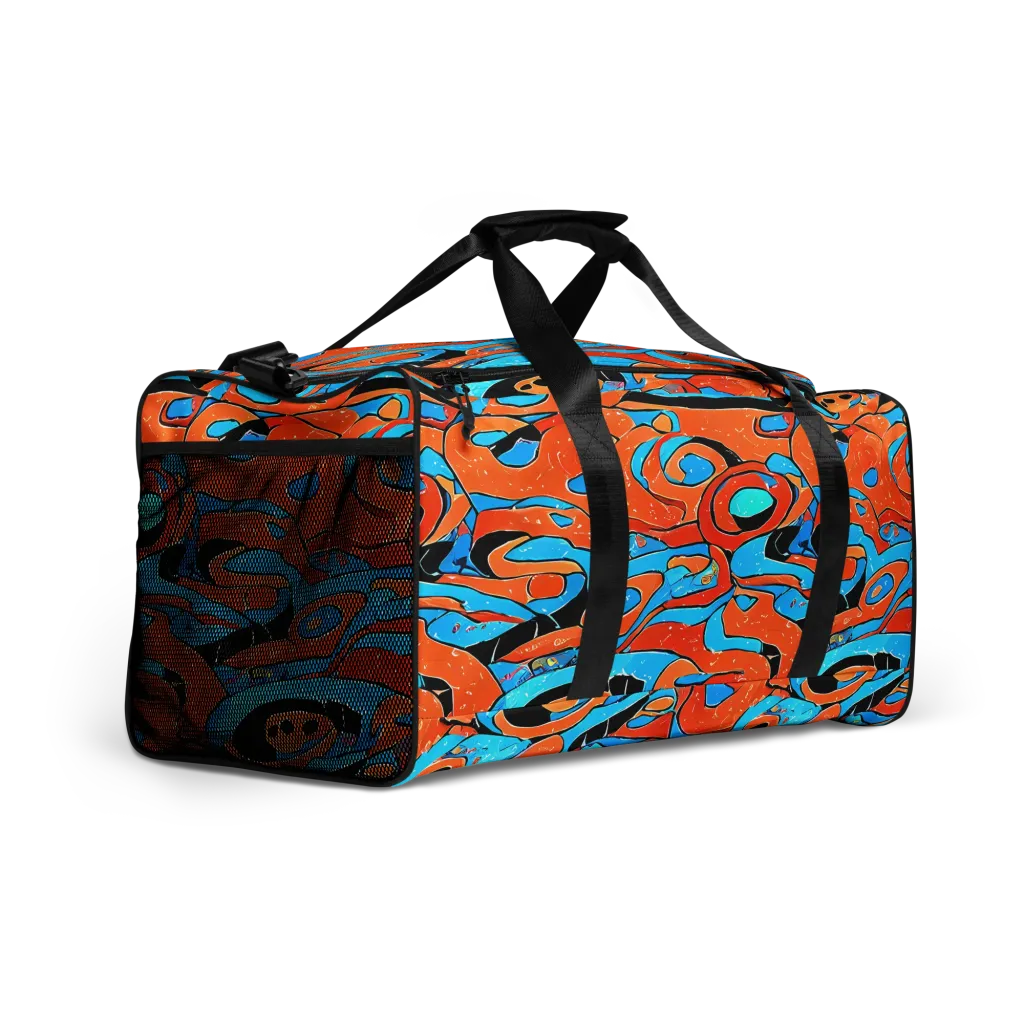 Tangerine Flux on Duffle Bag — Right Front
