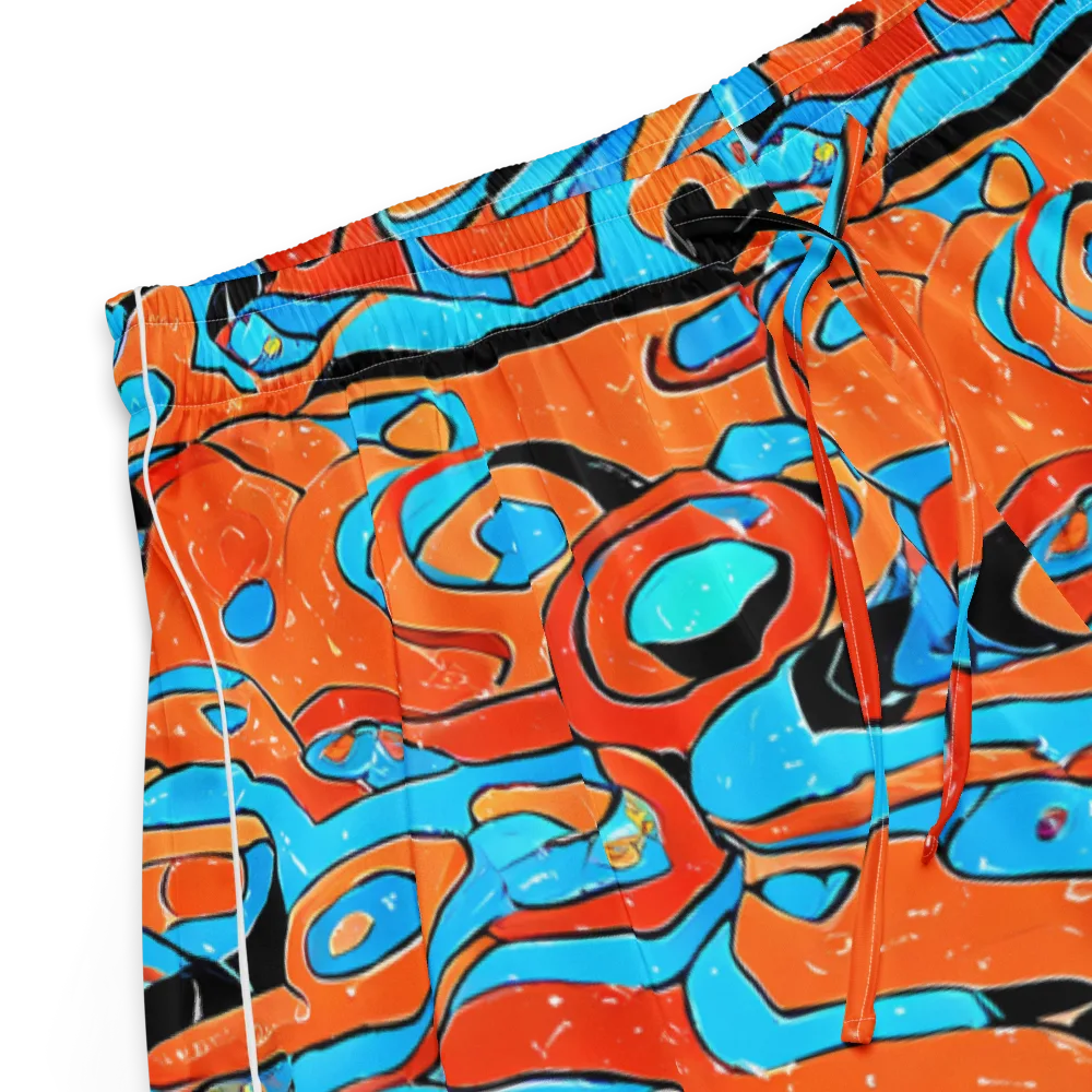 Tangerine Flux on Women's Pajama Shorts — Product details