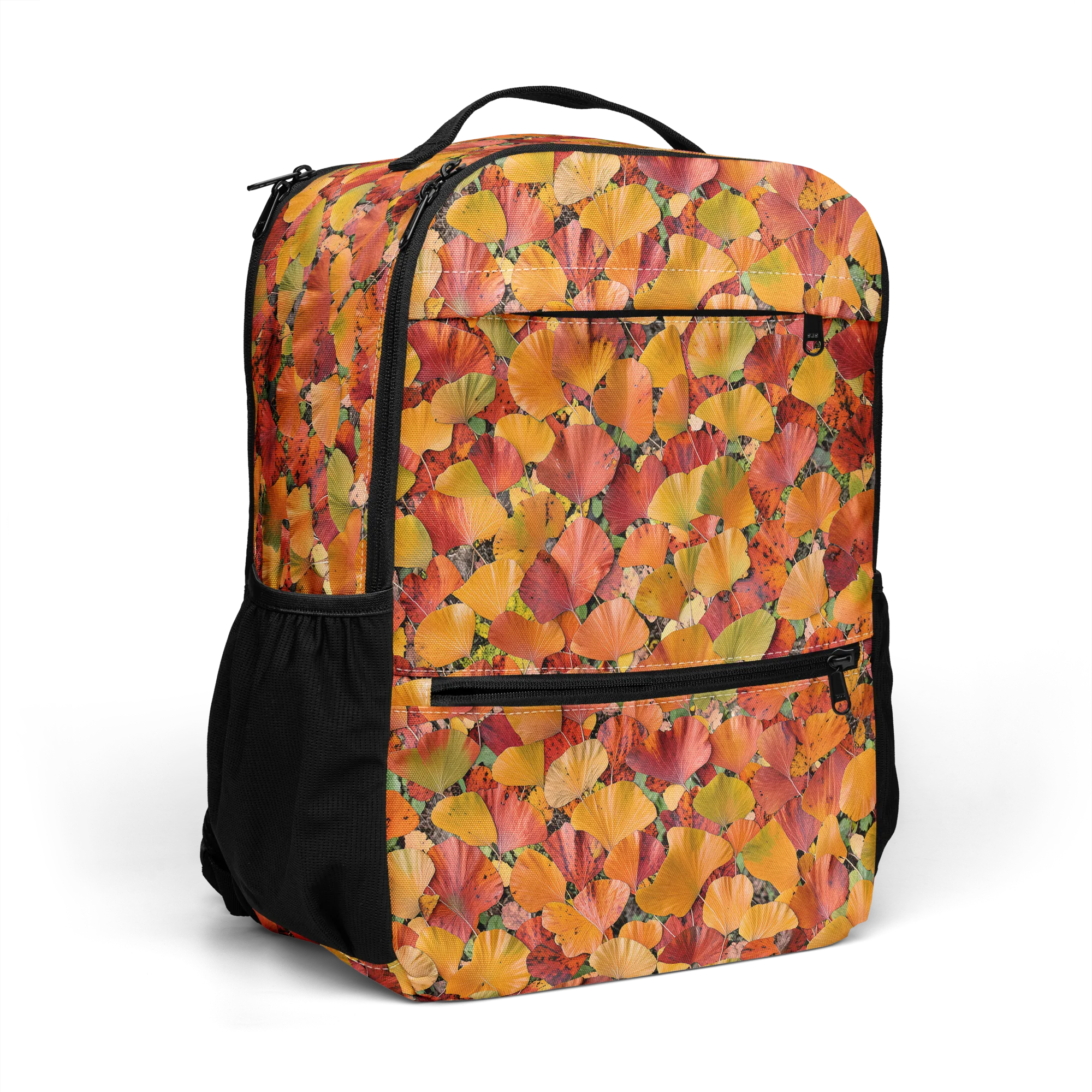 Autumn Fan Dance on Utility Backpack — Right Front