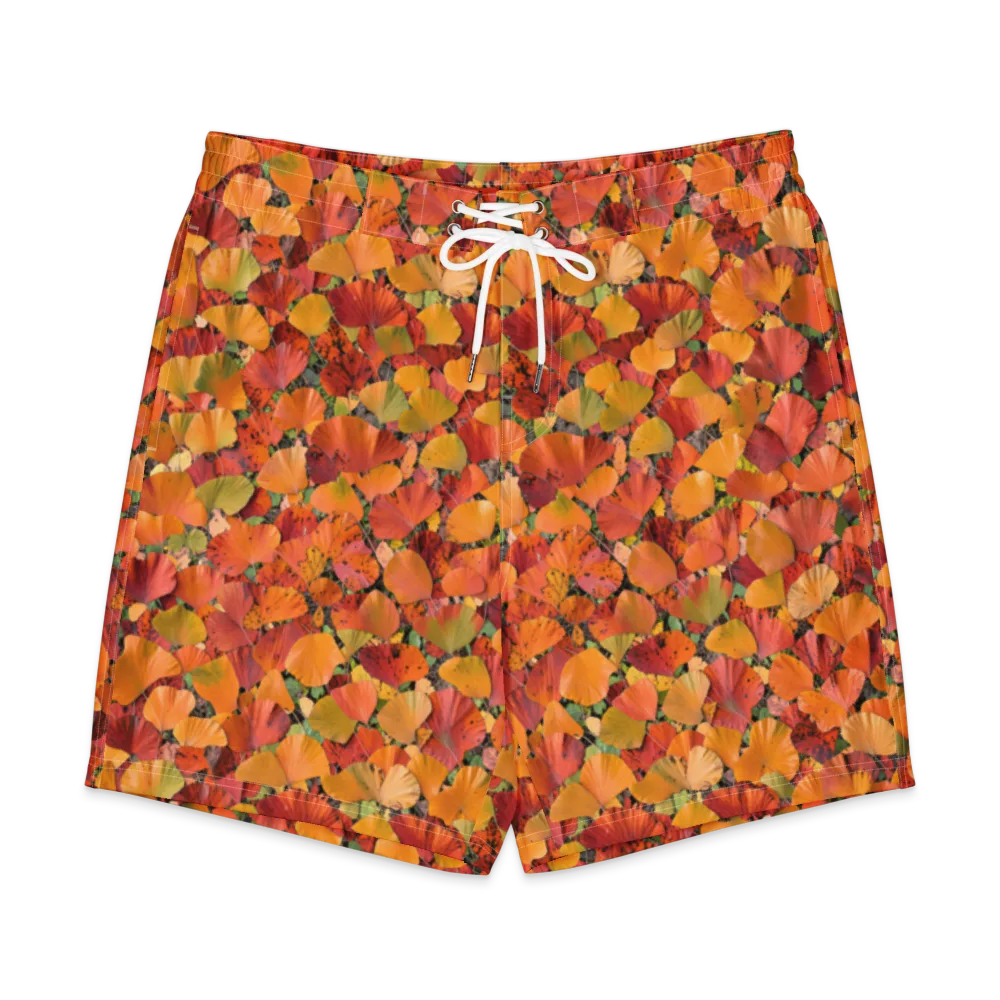 Autumn Fan Dance on Men's Board Shorts — Front