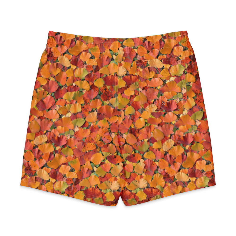 Autumn Fan Dance on Men's Board Shorts — Back