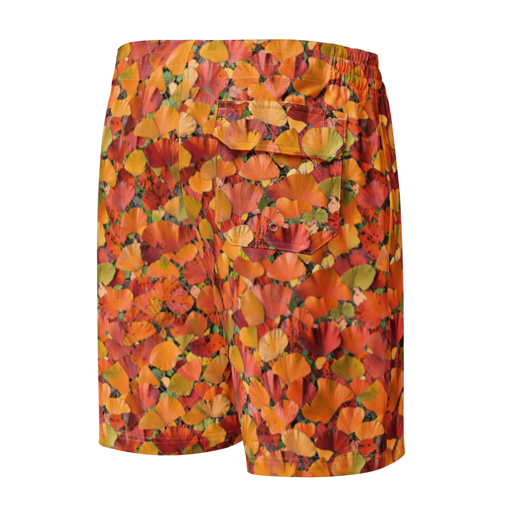 Autumn Fan Dance on Men's Board Shorts — Back
