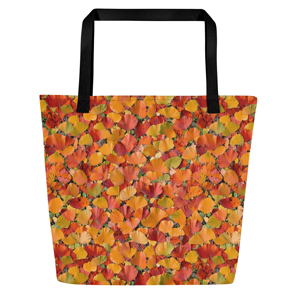 Autumn Fan Dance on Large Tote Bag W/ Pocket — Front