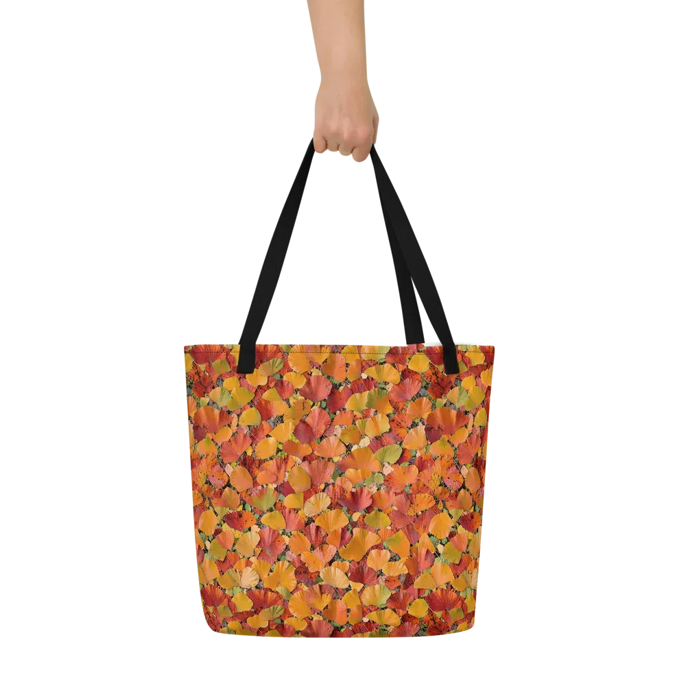 Autumn Fan Dance on Large Tote Bag W/ Pocket — Front