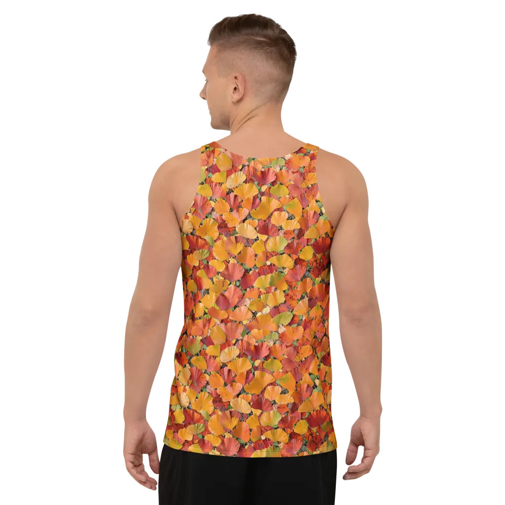 Autumn Fan Dance on Men's Tank Top — Back