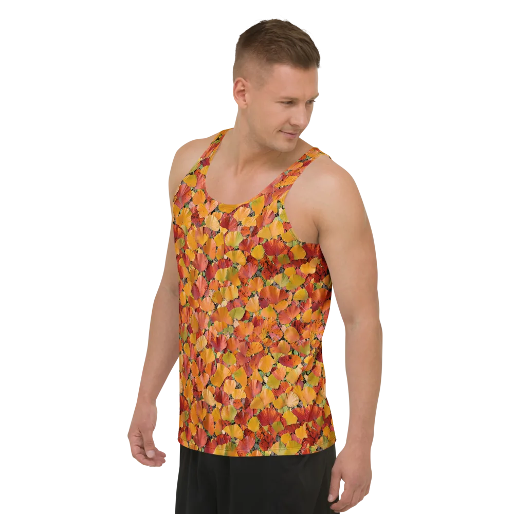 Autumn Fan Dance on Men's Tank Top — Left Front