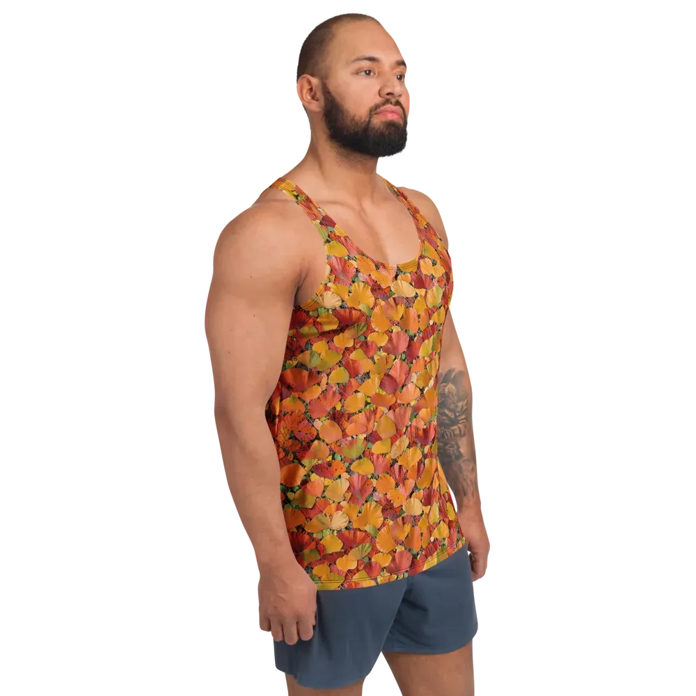 Autumn Fan Dance on Men's Tank Top — Right Front