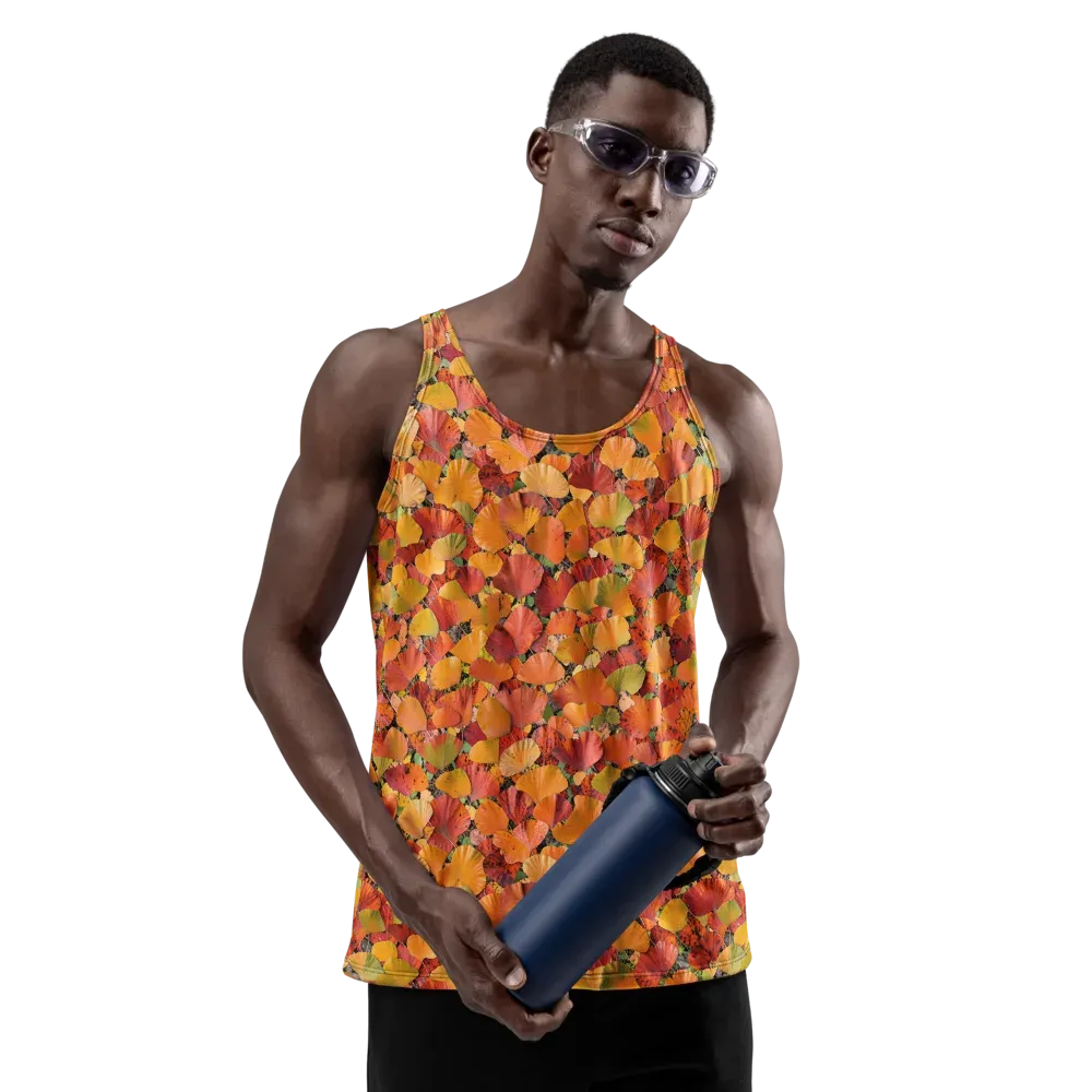 Autumn Fan Dance on Men's Tank Top — Front