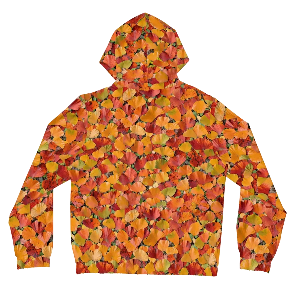Autumn Fan Dance on Women's Full-Zip Hoodie — Back