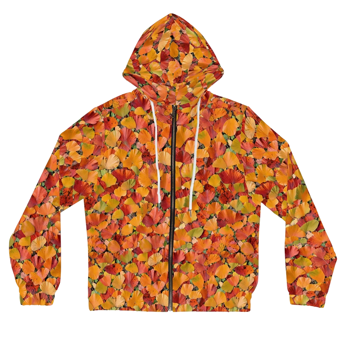 Autumn Fan Dance on Women's Full-Zip Hoodie — Front
