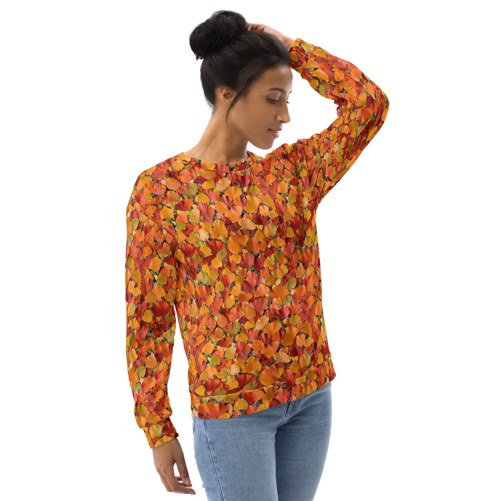Autumn Fan Dance on Sweatshirt — Right Front