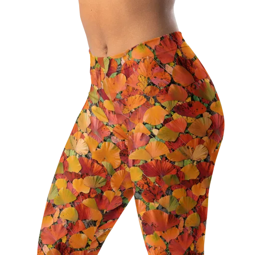 Autumn Fan Dance on a Leggings