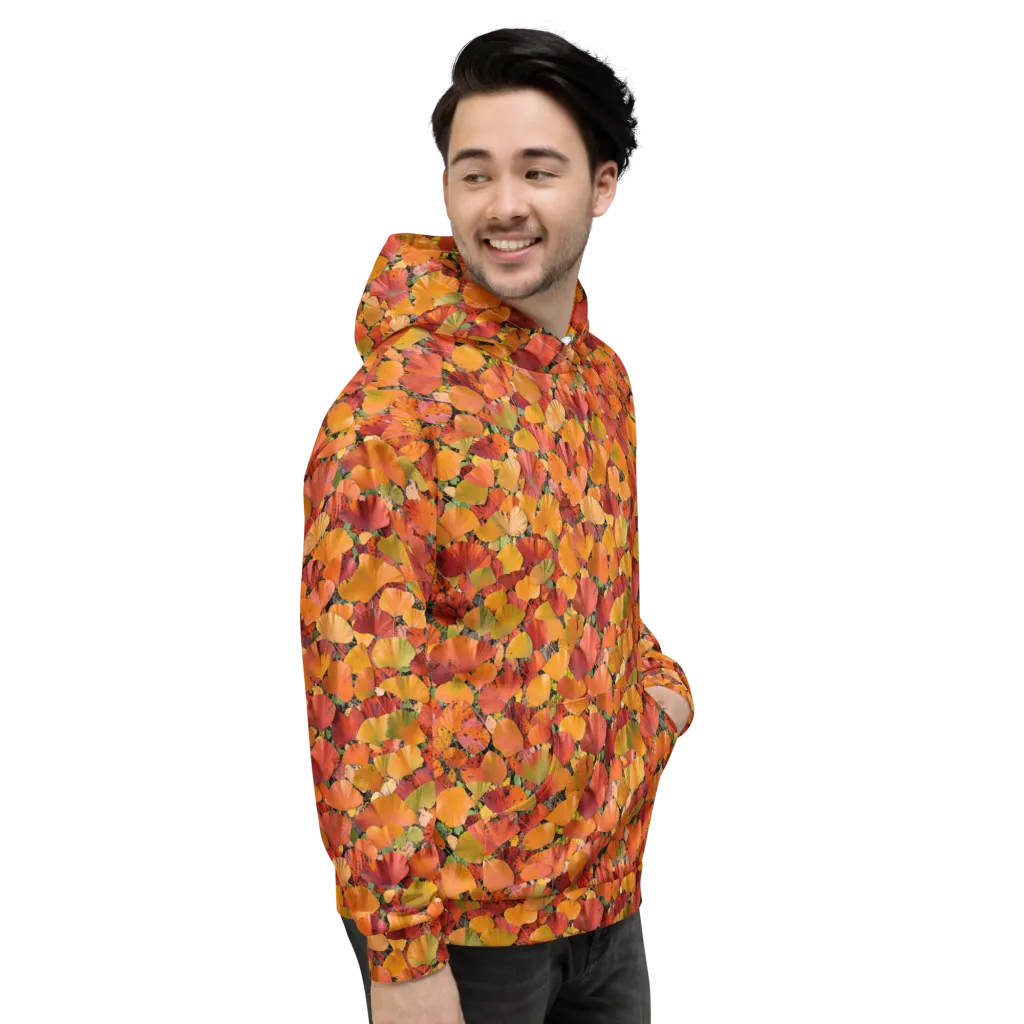 Autumn Fan Dance on Hoodie — Right