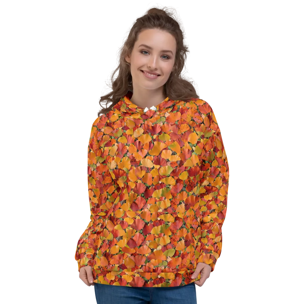 Autumn Fan Dance on Hoodie — Front