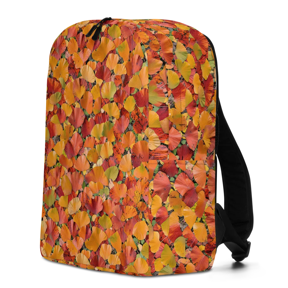Autumn Fan Dance on Minimalist Backpack — Left