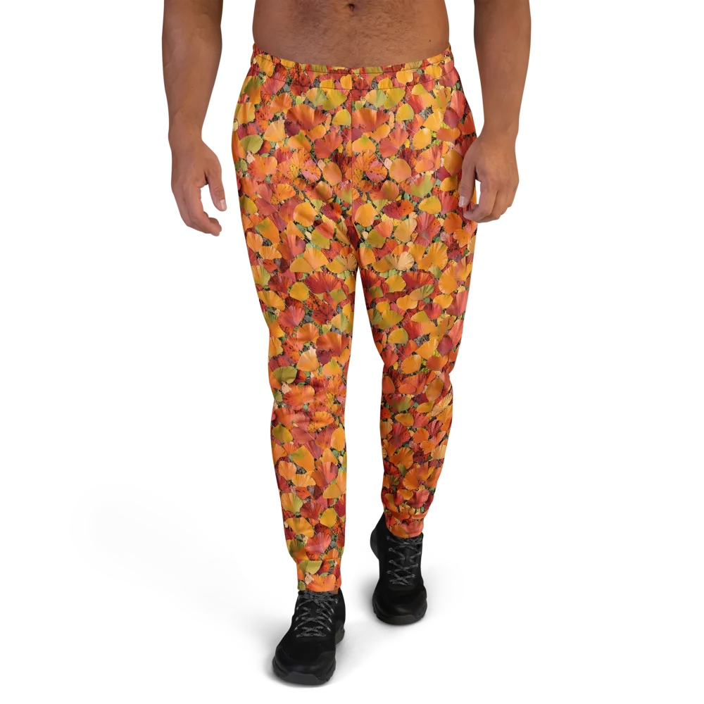 Autumn Fan Dance on Men's Joggers — Front