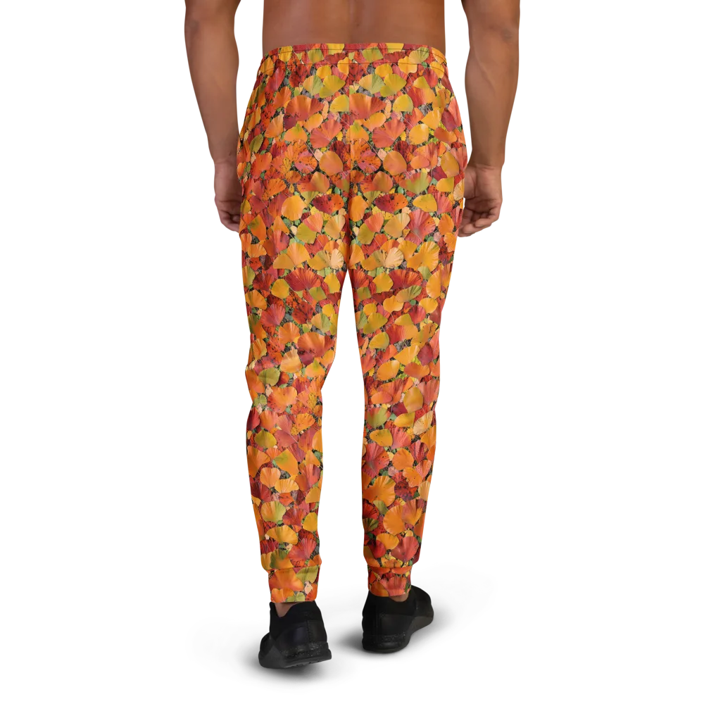 Autumn Fan Dance on Men's Joggers — Back