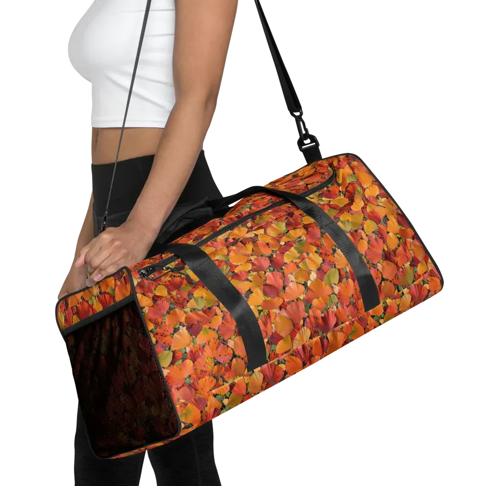 Autumn Fan Dance on Duffle Bag — Front