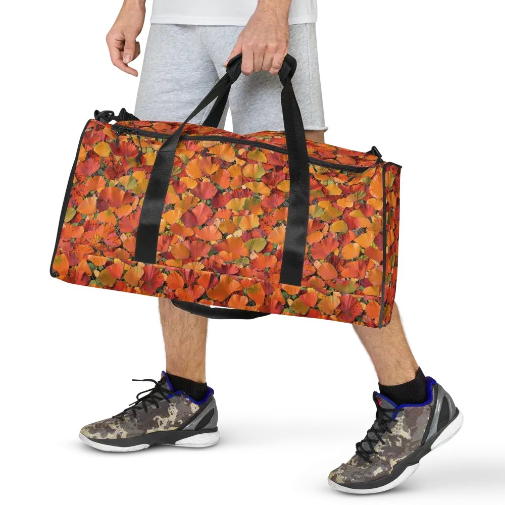 Autumn Fan Dance on Duffle Bag — Front
