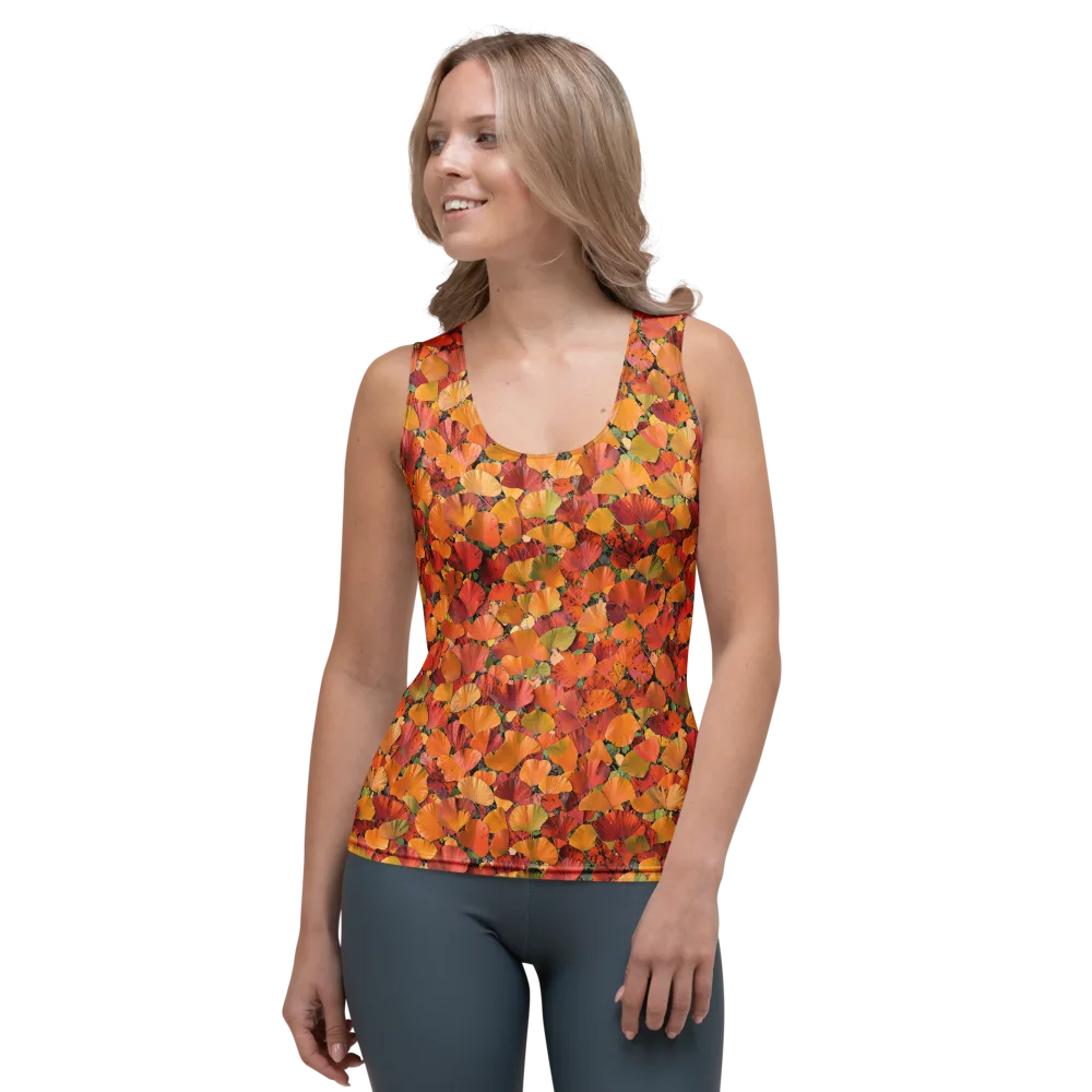 Autumn Fan Dance on Women's Tank Top — Front