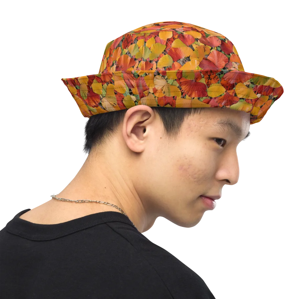 Autumn Fan Dance on Reversible Bucket Hat — Right Outside