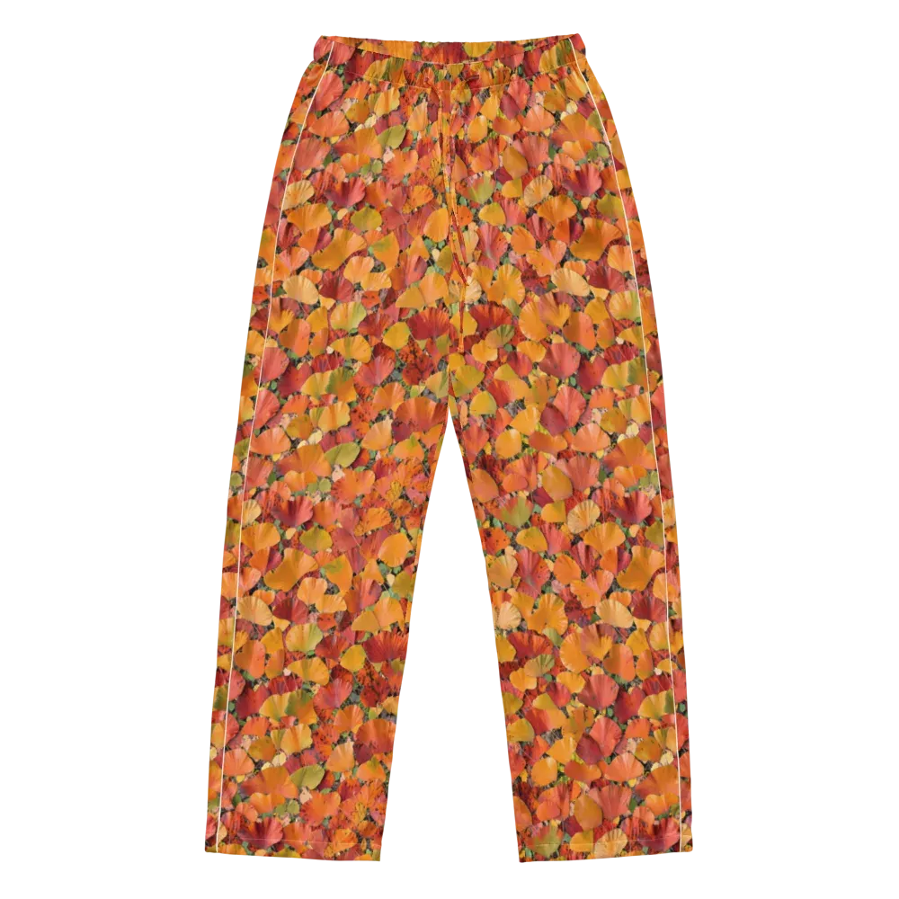 Autumn Fan Dance on Women's Pajama Pants — Front