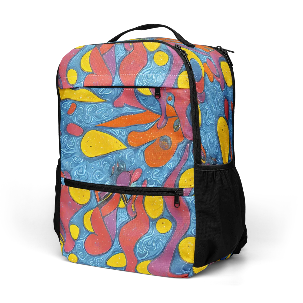 Surreal Splash on Utility Backpack — Left Front