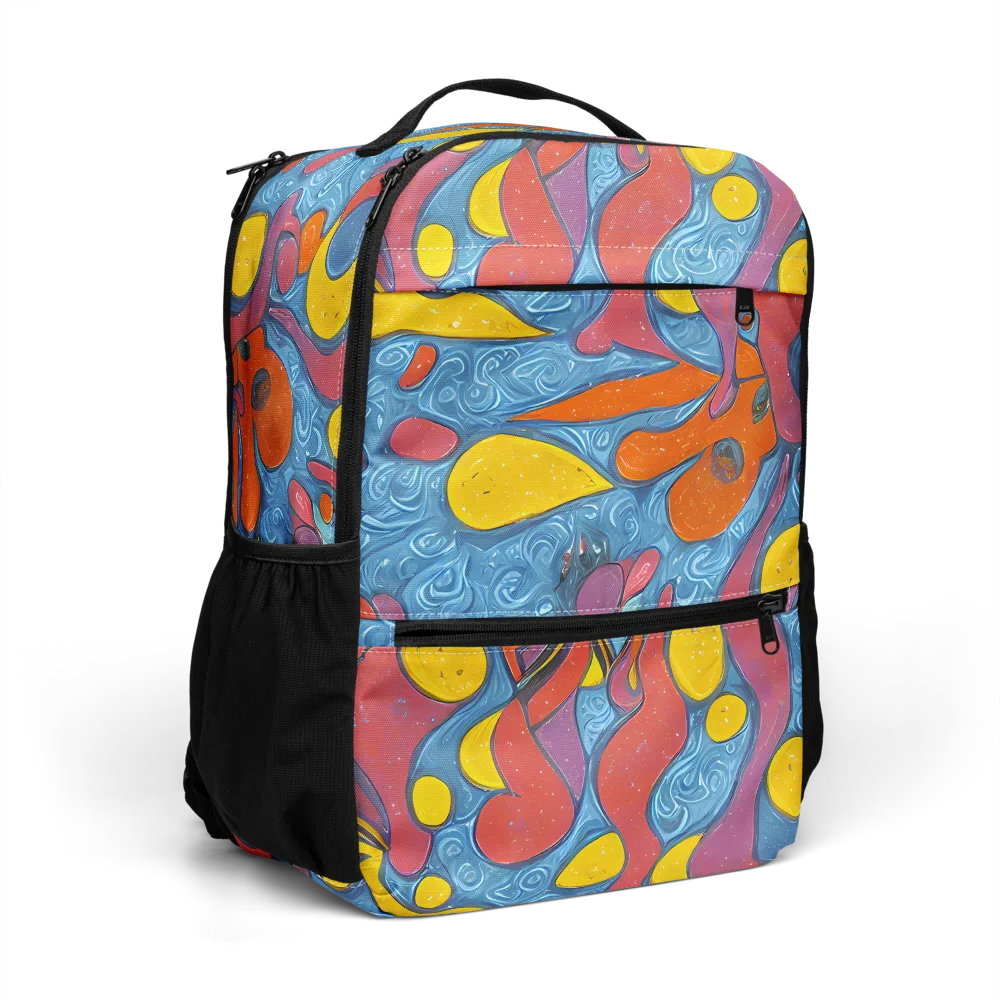 Surreal Splash on Utility Backpack — Right Front