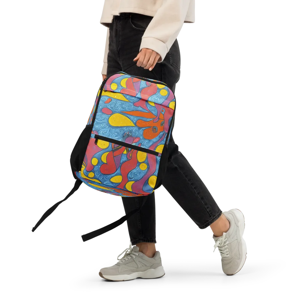 Surreal Splash on Utility Backpack — Front