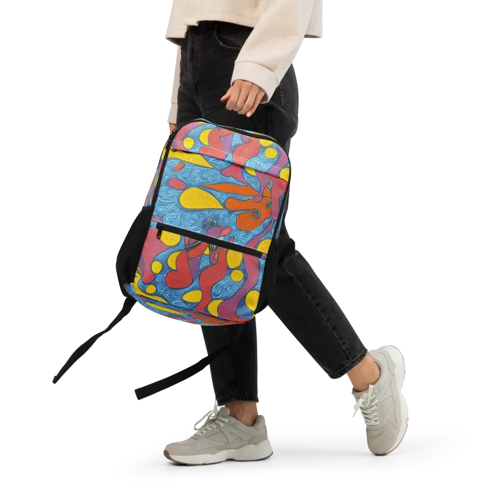 Surreal Splash on Utility Backpack — Front