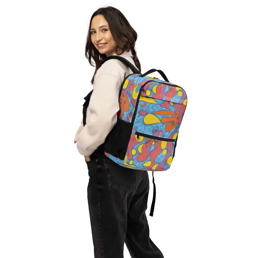 Surreal Splash on Utility Backpack — Back