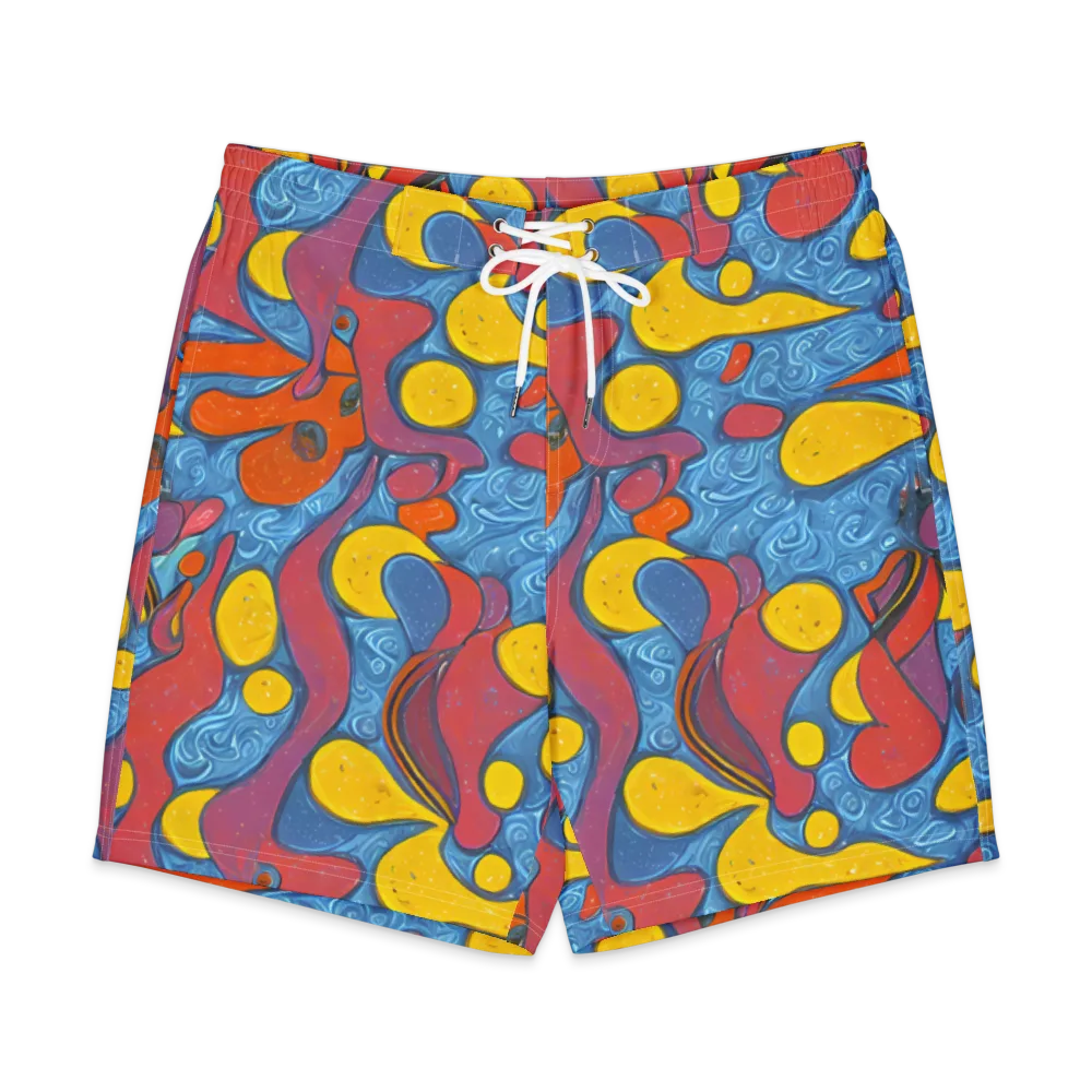 Surreal Splash on Men's Board Shorts — Front