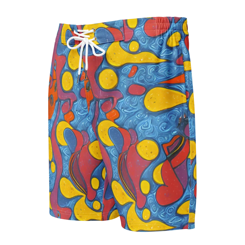 Surreal Splash on Men's Board Shorts — Front