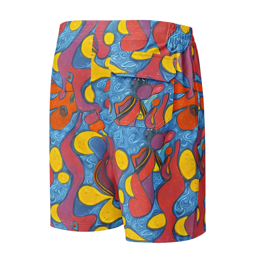 Surreal Splash on Men's Board Shorts — Back