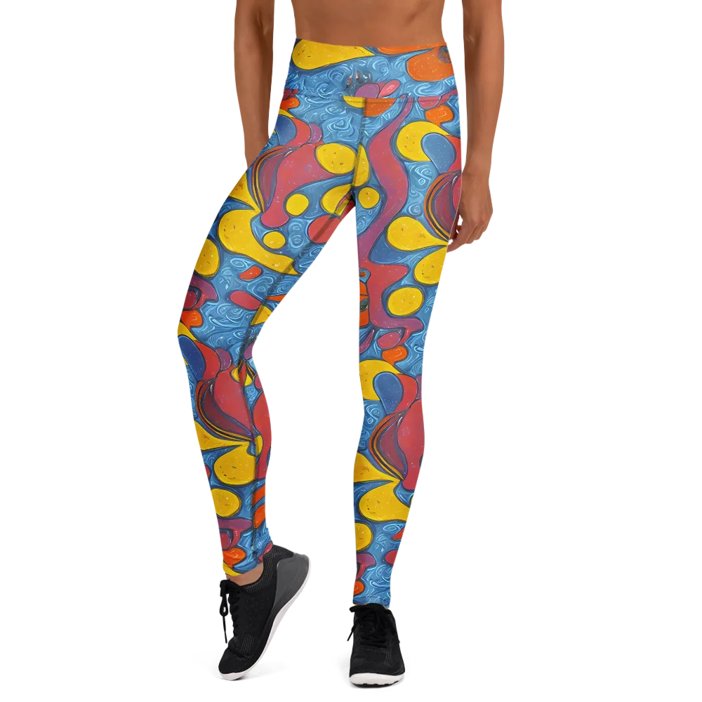 Surreal Splash on Yoga Leggings — Front