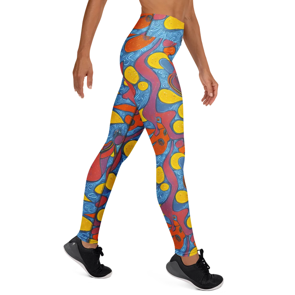 Surreal Splash on Yoga Leggings — Right