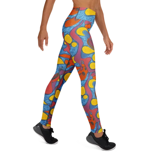 Surreal Splash on a Yoga Leggings