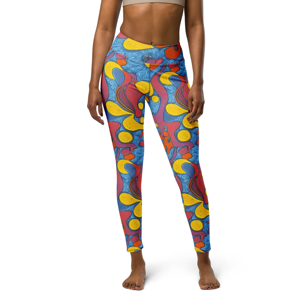 Surreal Splash on Yoga Leggings — Front