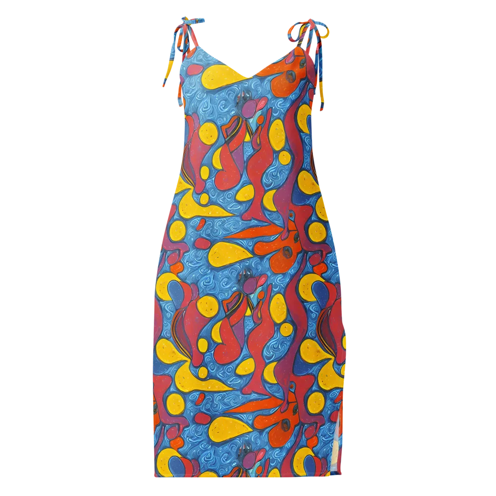 Surreal Splash on Slip Dress — Front