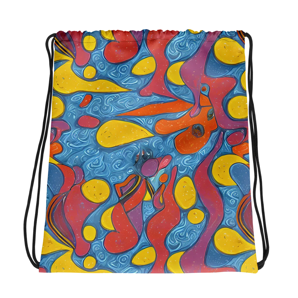 Surreal Splash on Drawstring Bag — Photo