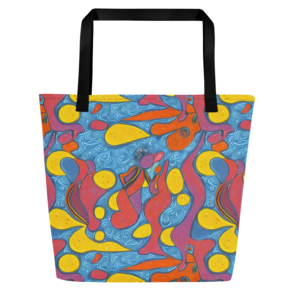 Surreal Splash on Large Tote Bag W/ Pocket — Front