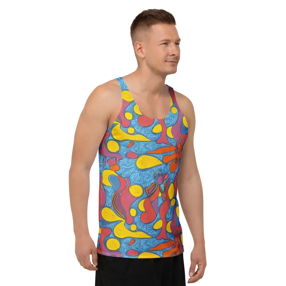 Surreal Splash on Men's Tank Top — Right Front