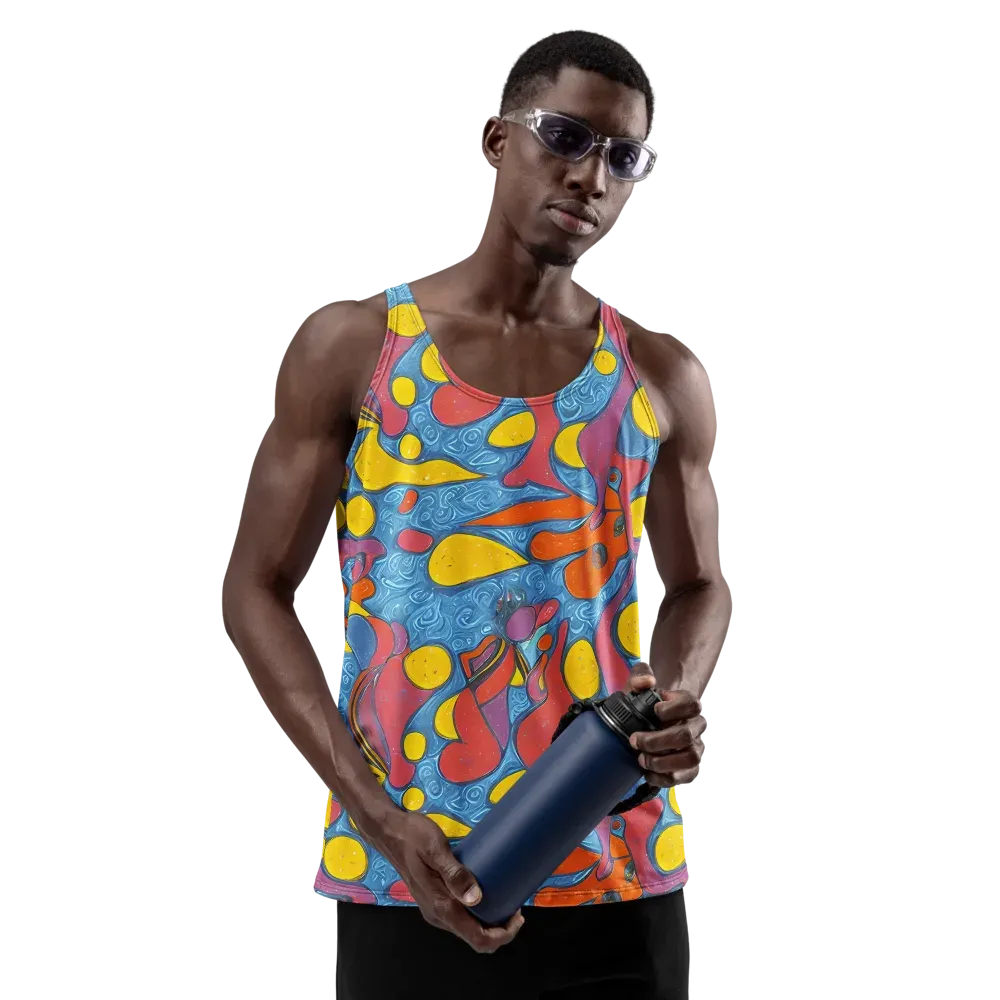 Surreal Splash on Men's Tank Top — Front
