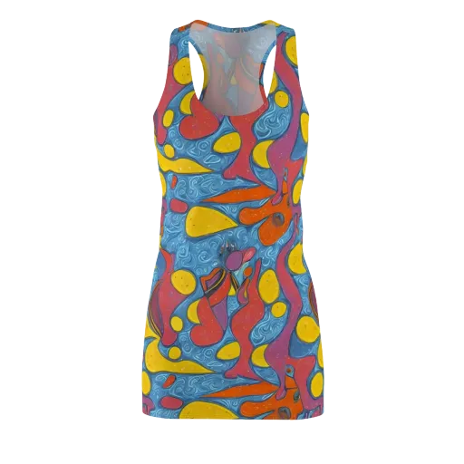 Surreal Splash on a Racerback Dress