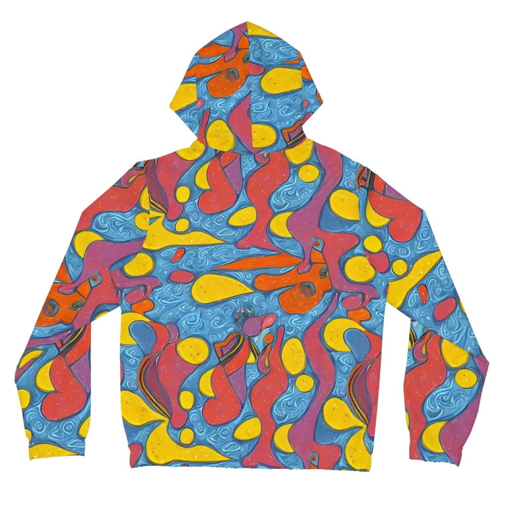 Surreal Splash on Women's Full-Zip Hoodie — Back