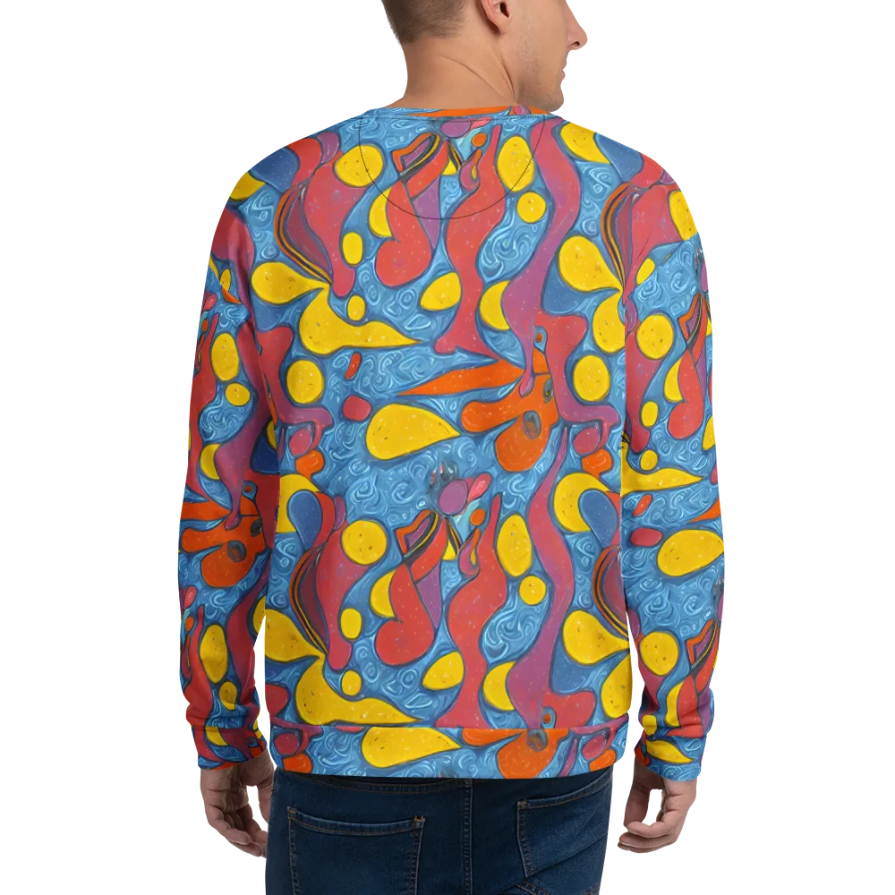 Surreal Splash on Sweatshirt — Back